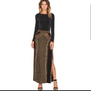 The Jetset Diaries Perlina embellished maxi skirt